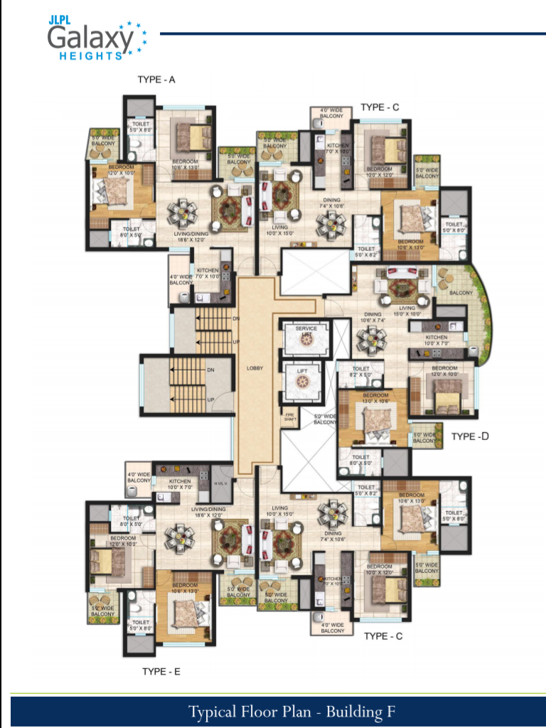 JLPL galaxy heights,2bhk,1050sqft,jlpl sector 66a-mohali,on ...